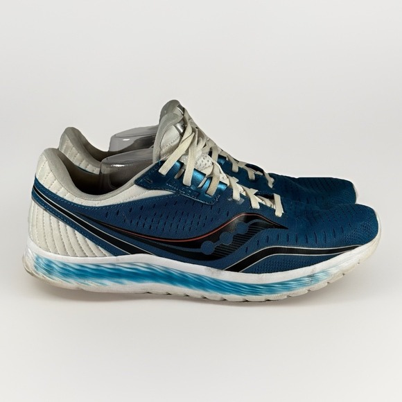 Saucony Kinvara 11 Running Shoes Blue White Athletic Form Fit Men's Size 13 M285